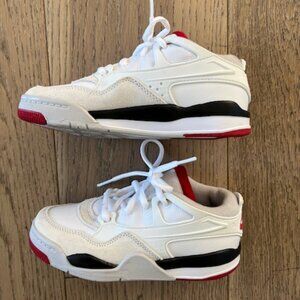 Nike Air Jordan 12C Shoes Youth Size Kids White University Red FQ7936-102